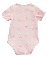 Guess Baby Girls 5-Piece Bodysuits, Shorts, Bib, and Socks Set