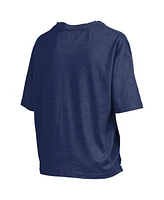 Pressbox Women's Navy UConn Huskies 2025 Ncaa Basketball National Champions World Ball Oversized Slub T-Shirt