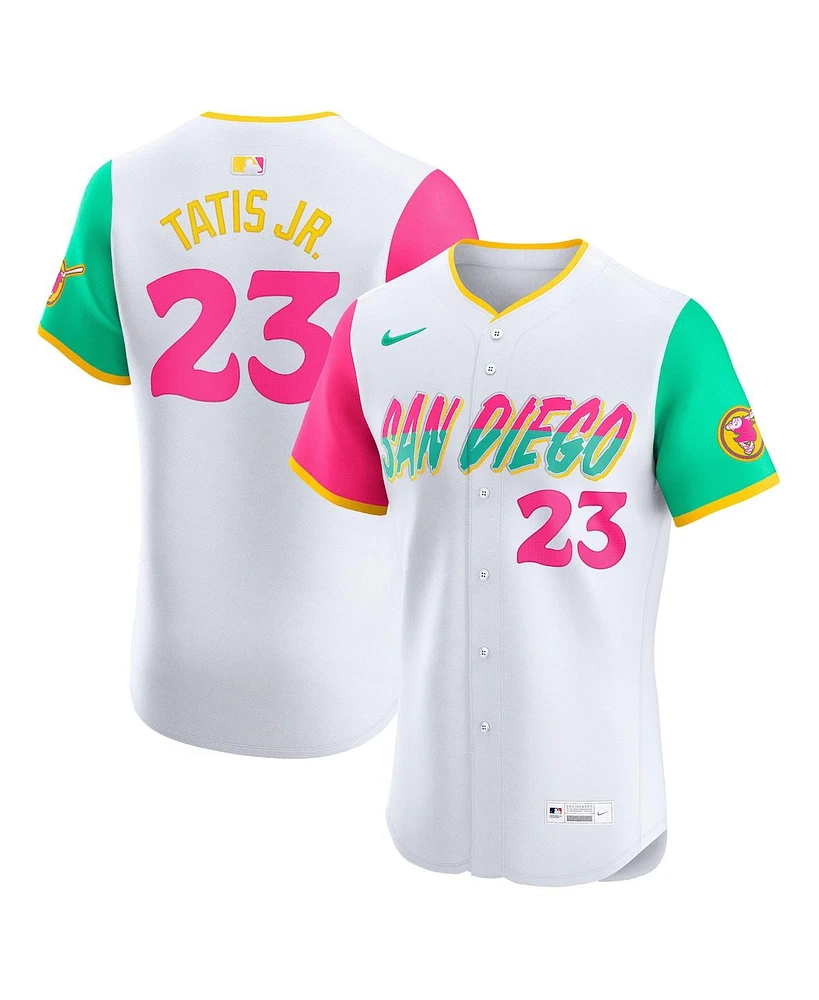 Nike Men's Fernando Tatis Jr. White San Diego Padres City Connect Elite Jersey
