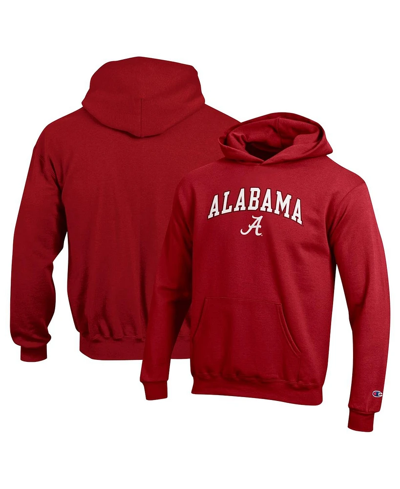 Champion Big Boys and Girls Crimson Alabama Tide Campus Pullover Hoodie