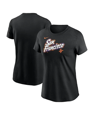 Nike Women's Black San Francisco Giants 2025 City Connect Wordmark T-Shirt