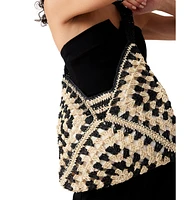 Steve Madden Bora Small Crochet Hobo Bag