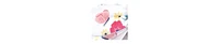 Hudson Baby Baby Girls Hudson Turban Cotton Headwraps, Butterfly Floral, 0-24 Months