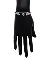Disney Cubic Zirconia Stitch Angel Love Bolo Bracelet