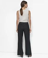 Dkny Women's Pinstripe High-Rise Flare-Leg Pants