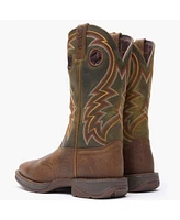 Durango Men's Rebel by Dark Chestnut and Hunter Green Western Boot