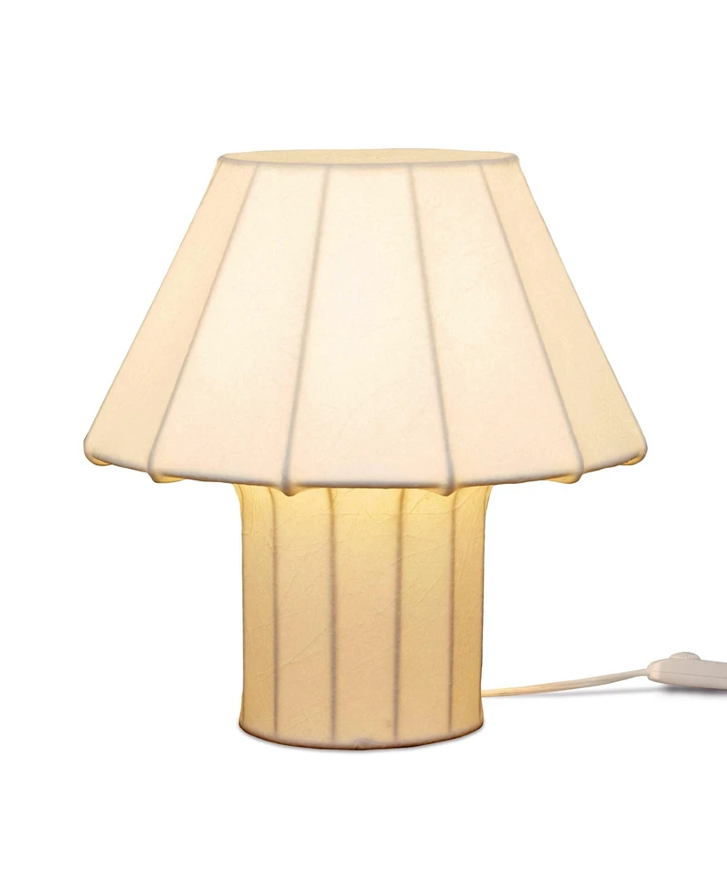 Celeste Led Lightweight Table Lamp with Resin Fabric Shade, Bulb Included (12.6")
