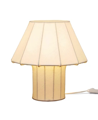 Celeste Led Lightweight Table Lamp with Resin Fabric Shade, Bulb Included (12.6")