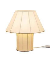 Celeste Led Lightweight Table Lamp with Resin Fabric Shade, Bulb Included (12.6")