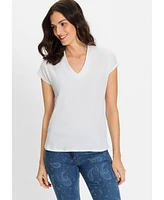 Olsen Women's Crinkle T-Shirt