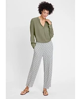 Olsen Women's Sparkle Stripe Tunic Blouse