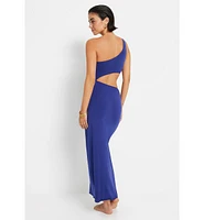 Lscn by Lascana Women's One Shoulder Cut Out Maxi Dress