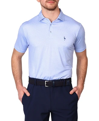 Tailorbyrd Men's Airplanes Printed Performance Polo