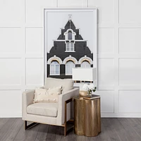 Modern Brass End Table – Sleek Metallic Accent Piece