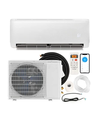 Airtural Series 24000 Btu 21 SEER2 Ductless Mini Split Air Conditioner Heater Energy Star Certified WiFi Enabled