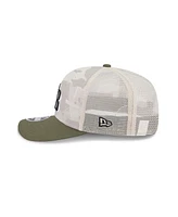 New Era Men's Light Beige/Olive Tampa Bay Rays 2025 Armed Forces Day 9SEVENTY Adjustable Hat