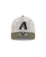 New Era Men's Light Beige/Olive Arizona Diamondbacks 2025 Armed Forces Day 9FORTY M-Crown A-Frame Adjustable Hat