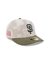 New Era Men's Light Beige/Olive San Francisco Giants 2025 Armed Forces Day 59FIFTY Fitted Hat