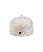 New Era Men's Light Beige/Olive San Diego Padres 2025 Armed Forces Day 59FIFTY Fitted Hat