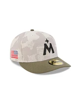 New Era Men's Light Beige/Olive Minnesota Twins 2025 Armed Forces Day 59FIFTY Fitted Hat