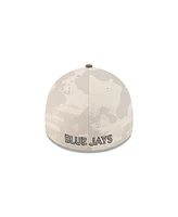 New Era Men's Light Beige/Olive Toronto Blue Jays 2025 Armed Forces Day 39THIRTY Flex Hat