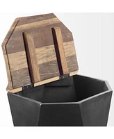 Durable Solid Wood Side Table – Classic Design for Living Rooms