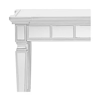 24; Silver Glass Square End Table