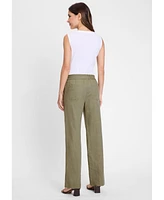 Olsen Women's Anna Fit Wide Leg Pull-On Pants