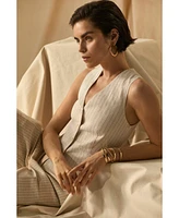 Vince Camuto Women's Pinstriped V-Neck Vest