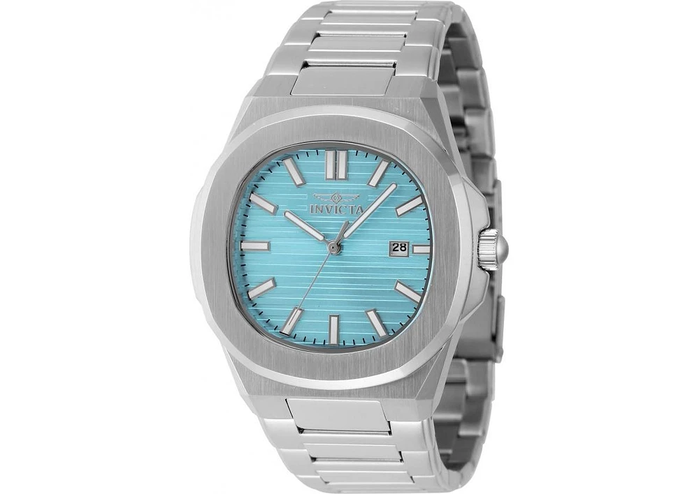 Invicta Men's Speedway Quartz 3 Hand Light Blue Dial Watch