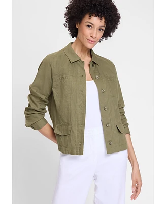 Olsen Women's Linen Blend Jacket