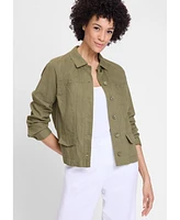 Olsen Women's Linen Blend Jacket