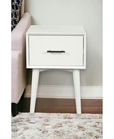 Wood End Table with Drawer – Space-Saving Side Table for Home Decor
