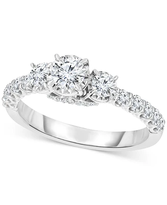 TruMiracle Diamond Engagement Ring (1 ct. t.w.) in 14k White Gold