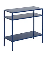 Durable Steel End Table – Stylish Two-Shelf Design for Living Room or Bedroom