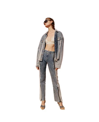 Pcfg Women's Free Heaven Inside Out Blue Jacket
