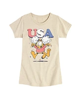 Hybrid Apparel Big Girls Garfield Usa Cheerleader Graphic T-Shirt