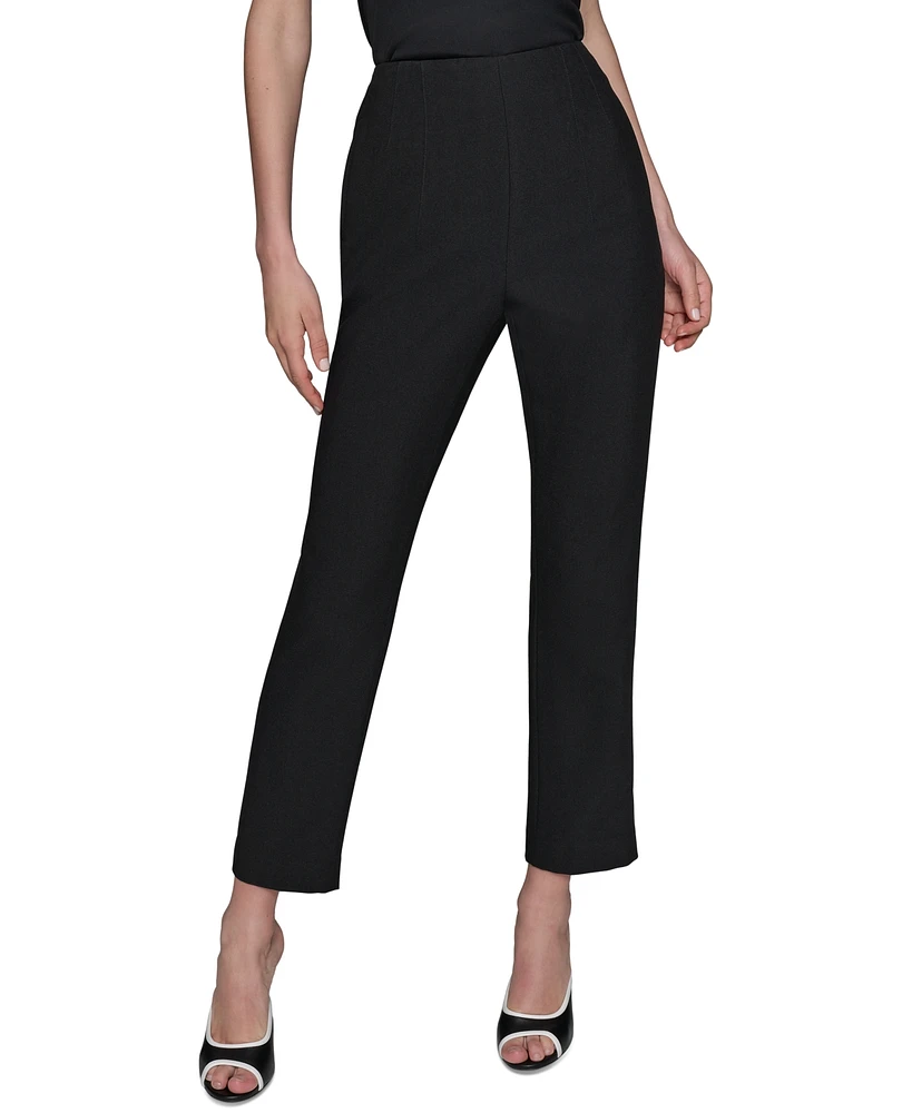 Karl Lagerfeld Paris Women's Seam-Detail Ankle Pants