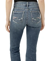 Silver Jeans Co. Women's Suki Mid Rise Curvy Fit Flare