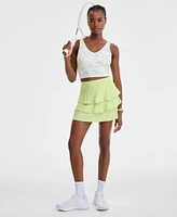 Id Ideology Women's Fluid Zebra Printed Cropped Tank Top, Exclusively at Macy's
