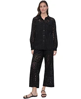 Dkny Jeans Women's Lace Cropped Pants