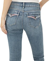 Silver Jeans Co. Women's Elyse Mid Rise Comfort Fit Capri