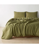 100% European Flax Linen 2 Pc Sham Set