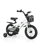 14 Inch Kids Bike With 2 Training Wheels For 3 5 Years Old