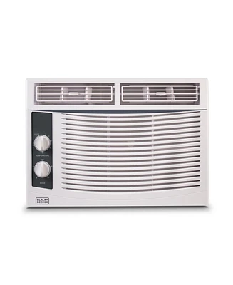 Black+Decker Window Air Conditioner 5,000 Btu, Ac Window Unit Cools Up to 150 Square Feet, Window Ac Unit with Mechanical Controls, 2 Cooling Speeds a