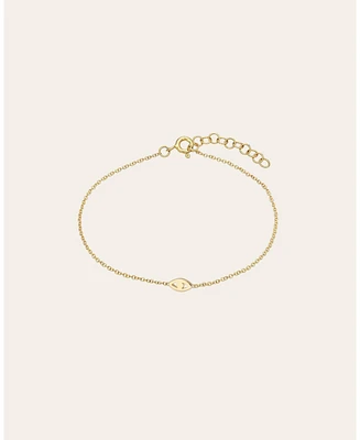 14k Gold Mini Evil Eye Bracelet