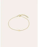 14k Gold Mini Evil Eye Bracelet