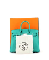 Pre-Owned Hermes Birkin 25 Handbag Verso Novillo with Palladium Hardware