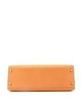 Pre-Owned Hermes Kelly 32 Handbag Brown Vache Liegee with Gold Hardware