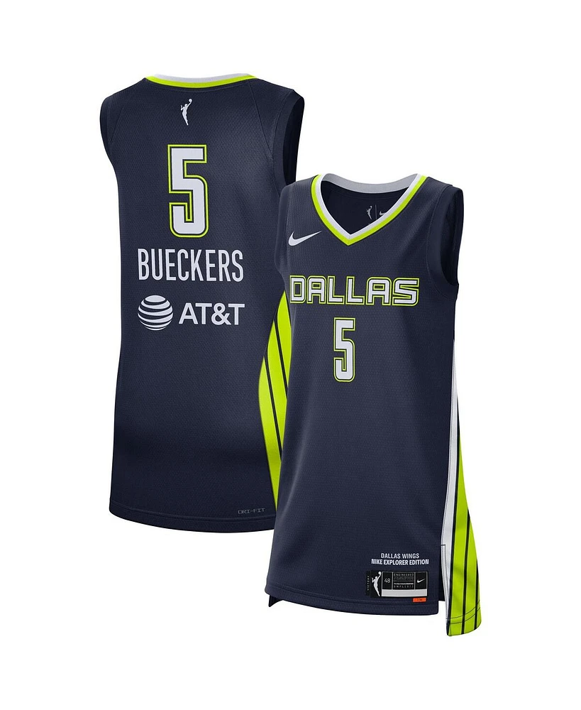 Nike Men's and Women's Paige Bueckers Navy Dallas Wings 2025 Wnba Draft Explorer Edition Victory Player Jersey